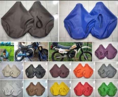 kulit jok motor Suzuki ts/ sarung jok ts 125/ seat cover ts 125 jumbo POLOS tanpa logo marun