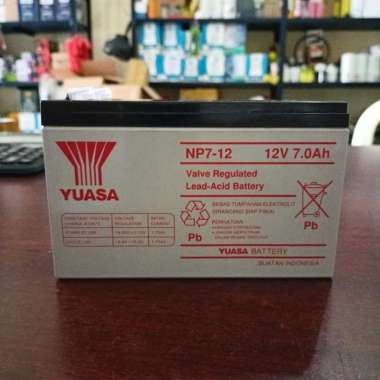 Batery Yuasa 12V7Ah / Yuasa NP7-12 / Valve Regulated Lead Acid Battery