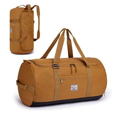 Duffel Bag 65L Packable Duffle Bag with Shoes Compartment Unisex Travel Bag  W