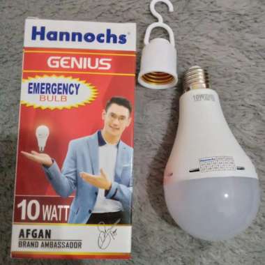Lampu LED hannochs genius emergency / magic ac dc 10w 10 watt w