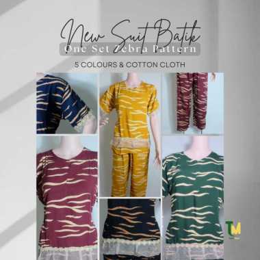 SETELAN BAJU TIDUR DASTER PIYAMA MOTIF ZEBRA CELANA PANJANG RESLETING DEPAN BUSUI FRIENDLY BAHAN KAT