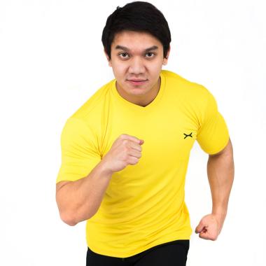 FLEXZONE Sport Olahraga MultiSport Series Kaos Lengan Pendek Pria [FTS-033] L Kuning