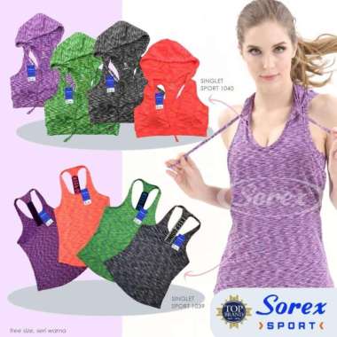 Set Sport Exclusive SOREX 2in1 - Baju Olahraga Set SOREX - LIMITED set - Abu -abu Tua Abu-abu