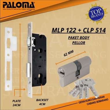 PALOMA MLP 122 CLP 514 PAKET BODY KUNCI PINTU KUPUTARUNG PELLOR ROLLER