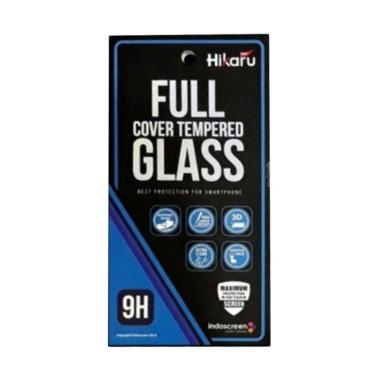 HIKARU 3D Tempered Glass Screen Protector for Realme C3 [Full Screen] - List Hitam