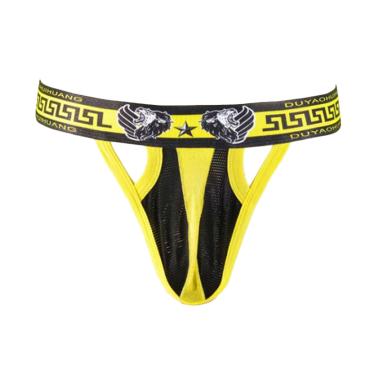 CelanaDalamPria ID Jockstrap Underwear Sexy Celana Dalam Pria [Y601/ 1 pcs] XXL Kuning