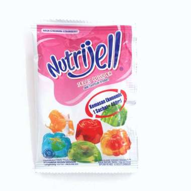 Nutrijell Rasa Stroberi (Strawberry) [5 gram / 1 Sachet]