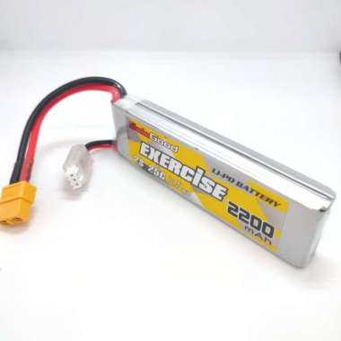 Baterai LiPo 2S 25C 2200mAh 16.28WH EXERCISE Li-po Battery 7.4v 8.4v