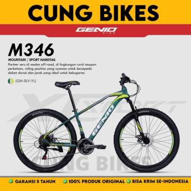 SEPEDA MTB GENIO M-346 27.5 INCH BL -BK-SLV
