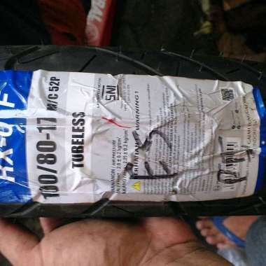 BAN LUAR TUBELESS SEPEDA MOTOR 100/80-17 RX-01F MERK IRC BAGUS BERKUALITAS