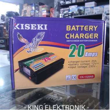 Charger Aki Kiseki CK-1320AS 20A Portable untuk Mobil dan Motor