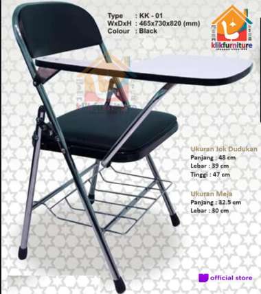 Kursi Lipat Kuliah Kursi Sekolah + Meja MASTERINDO