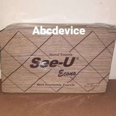 Tissue Tisu See-U See U Hand Towel Econo Brown Coklat 150 Sheet 1 Ply