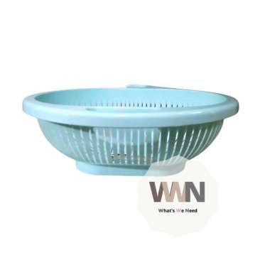 Tempat Cuci Sayur / Saringan Sayur / Wadah Mencuci Sayur Biru