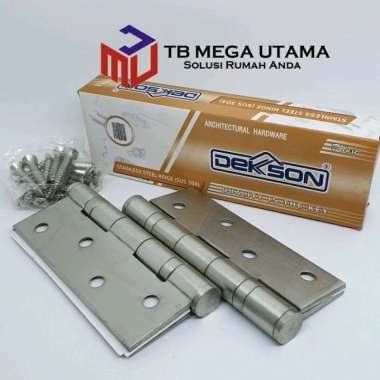 Engsel Dekson Deluxe 4" x 3" x 3MM SS DL SUS 304 | Engsel Pintu Kupu - Kupu