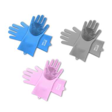 GOTO HARDWARE Multifunction Wash Gloves Sarung Tangan Latex Karet Household Cuci Piring biru