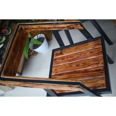 Meja Kursi Teras Minimalis / Meja Teras / Meja Kursi Teras Set Industrial (GRATIS ONGKIR JAWA DKI) K