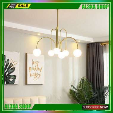 Vimi Lampu Gantung Plafon Desain Ranting Nordic Minimalis Modern