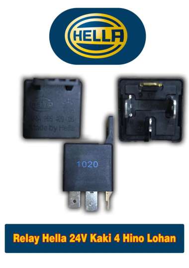 Relay Hella 24V Kaki 4 Hino Lohan 65114