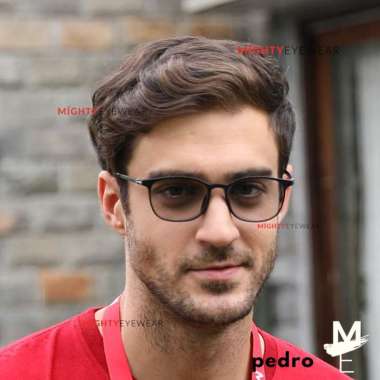 Kacamata Antiradiasi / Photochromic /Minus Pria Wanita Pedro New Black + NiteVision