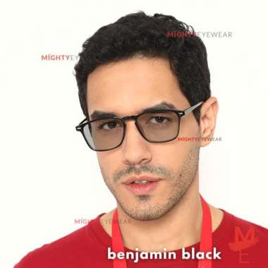 Kacamata Photochromic Antiradiasi Benjamin Black Kotak Pria Minus Plus + PhotoChromic