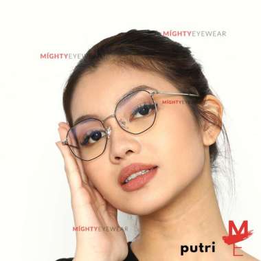 Kacamata Wanita Antiradiasi Photochromic Blueray Putri Minus Plus + BlueChromic