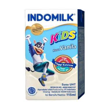 INDOMILK KIDS VANILA SUSU CAIR UHT 115ml