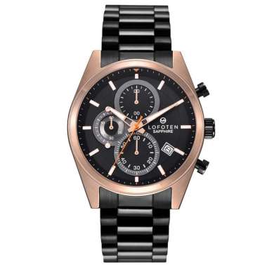 LOFOTEN Jam Tangan Analog Pria F-6519MC Stainless Steel BRG-4