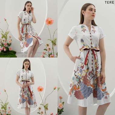 Evercloth Tere Dress Batik Wanita Dress Wanita Batik Couple Dress Pita STANDAR
