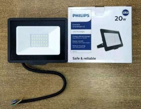 FLOOD LIGHT PHILIPS LED BVP135 20 W WATT 20W LAMPU SOROT Putih