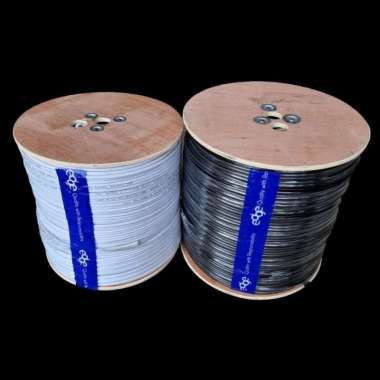 INTERLUC EDGE KABEL CCTV COAXIAL RG6 RG 6 + POWER 300 METER Putih