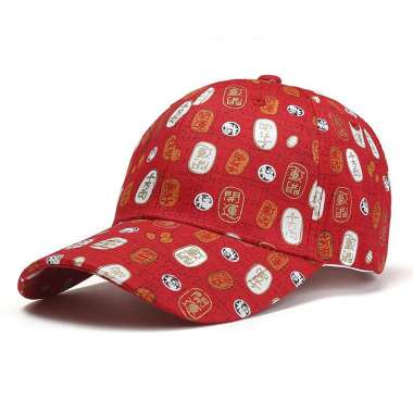 Baseball cap : VORGANO KOREAN - Topi baseball topi pria topi wanita RED