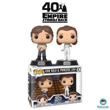 Funko POP! Star Wars The Empire Strikes Back Han Solo & Princess Leia Plush & Vinyl