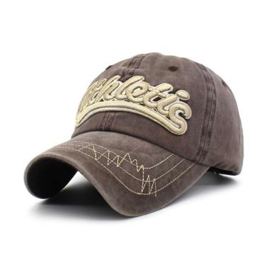 Baseball cap : ATHLETICS - Topi Baseball Topi Pria Topi Snapback One Size BROWN