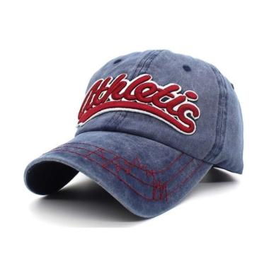 Baseball cap : ATHLETICS - Topi Baseball Topi Pria Topi Snapback One Size NAVY