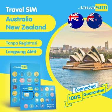 JavaSIM SIM Card Australia New Zealand Unlimited 7 Hari 1GB/Day