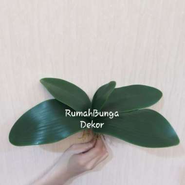 Daun Anggrek Artificial Latek x 5