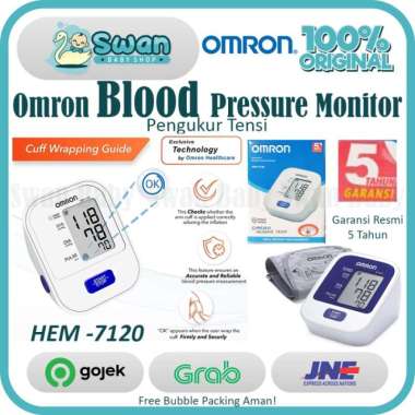 Omron HEM 7120 / Alat Tensi darah digital / Tensi Tensimeter Digital Multicolor