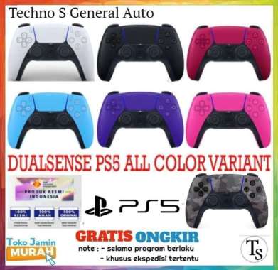 Stik PS5 - Stick PS5 DualSense Wireless Controller PS 5 - STIK PS 5 Region Indonesia Cosmic Red