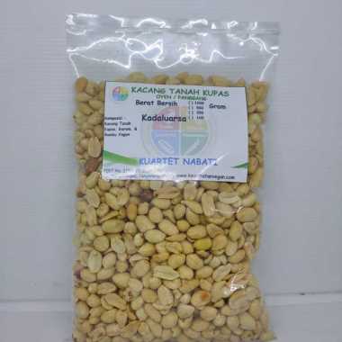1000gr Roasted Kuartet Nabati Kacang Tanah Kupas ASIN - Salted - Oven - Panggang