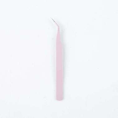 Pinset Tools Steel Stiker Scrapbook Premium Stiker Penjepit Lengkung Pink