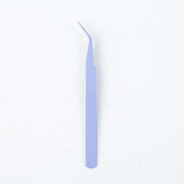 Pinset Tools Steel Stiker Scrapbook Premium Stiker Penjepit Lengkung Ungu
