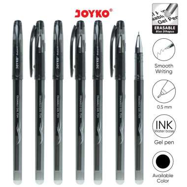 Erasable Gel Pen Pulpen Bisa Dihapus Joyko GP-322 Shokyo 4 Gel 0.5 mm Black