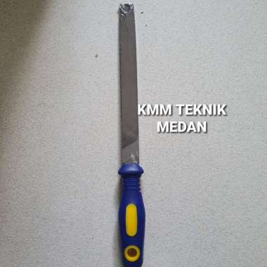 LAKONI PRO KIKIR BESI KAYU GAGANG KARET MATA HALUS SMOOTH 8 INCH FLAT