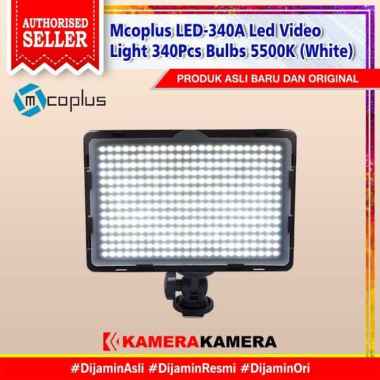 KameraKamera Mcoplus LED-340A LED Video Light 340pcs Bulbs 5500K putih