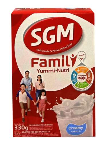 Promo Harga SGM Family Yummi Nutri Creamy Vanilla 330 gr - Blibli