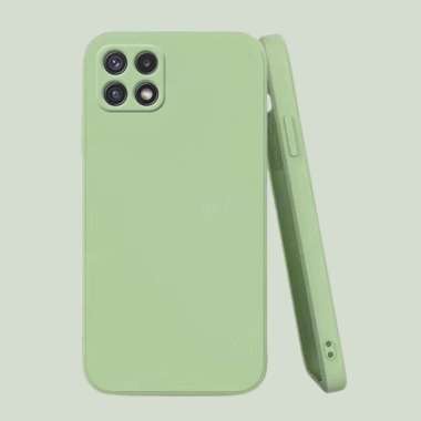 Soft Case Samsung A22 5G Silikon Candy Macaron Bludru hijau matcha