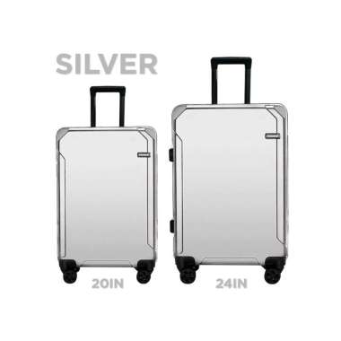 Goto Rover Koper Roda Kabin Suitcase Kunci Cabin 20 24 Inch Bagasi 20IN SILVER