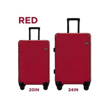 Goto Rover Koper Roda Kabin Suitcase Kunci Cabin 20 24 Inch Bagasi 24IN RED