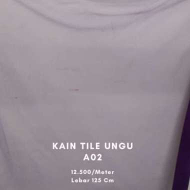 Alfa Textile Kain Tile Lebar 125 Cm Ungu